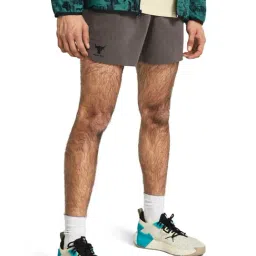 Under Armour Brown Loose Fit Shorts-image-6