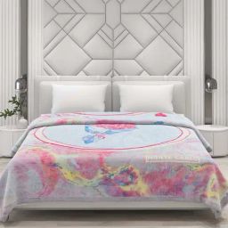 Monte Carlo Multicolor Polyester 900 GSM Double Bed Winter Blanket-18