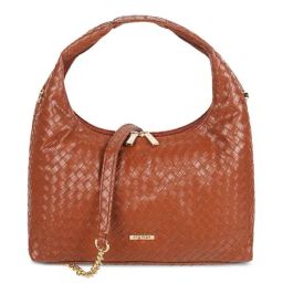 Metro Tan Textured Medium Hobo Handbag-25