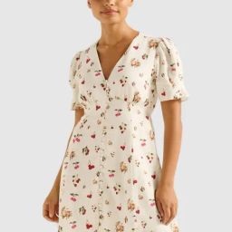 Forever New Paola Tropical Berna Printed Regular Fit Mini Dress-image-20