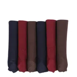 Van Heusen Multicolor Printed Handkerchief Set of 6-48