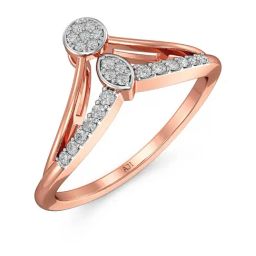 Joyalukkas 18k Rose Gold & Diamond Ring for Women-image-38