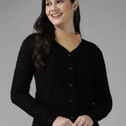 Cayman Black Embroidered Cardigan-image-9
