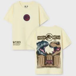 The Souled Store Boys Off White Cotton Graphic Regular T-Shirt-image-0