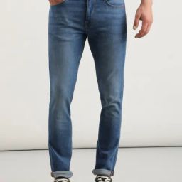 Lee Travis Blue Slim Fit Lightly Washed Jeans-picture-1