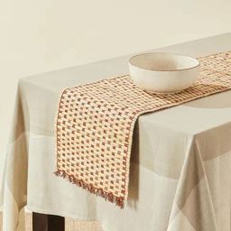 Fabindia Bhoomi Beige-Green Cotton 96 TC 286 GSM Runner-image-31