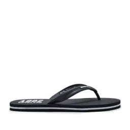 Woodland Men's Black Flip Flops-image-15