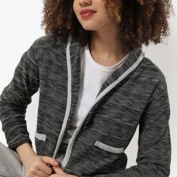 Campus Sutra Black Cotton Blazer-image-63