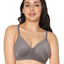 IN CARE Grey & Rust Non-Wired Full Coverage Push-Up Bra - Pack of 2 image 4