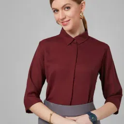 Style Quotient Maroon Regular Fit Shirt-image-68