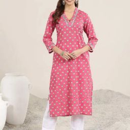 Libas Pink Printed Kurta-image-62