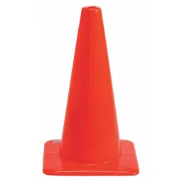 BRADY Vinyl Traffic Cone 203.2 mm (8 Inch) Orange, 35XF96-20
