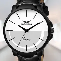 LOIS CARON Men Printed Leather Straps Watch MLC-4243-43