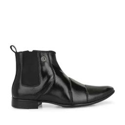 Eego Italy Men's Black Chelsea Boots-image-85