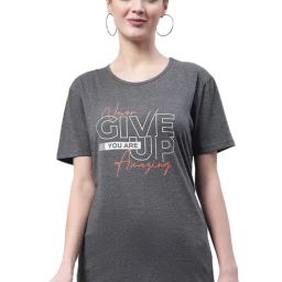 Vimal Jonney Grey Cotton Graphic Print T-Shirt-image-96