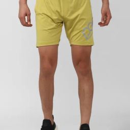 Peter England Casuals Yellow Regular Fit Printed Shorts-picture-21