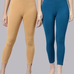 TWIN BIRDS Women Pack Of 2 High Ankle Leggings-image-85