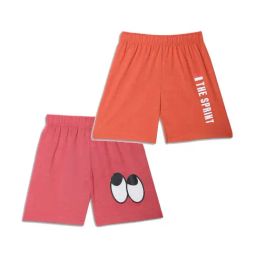 Vimal Jonney Kids Pink & Red Printed Shorts (Pack of 2)-picture-21