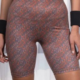 Soie Multicolor Geometric Print Sports Shorts-24