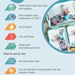 Servewell Multicolour Melamine Trays - Set of 3 image 4