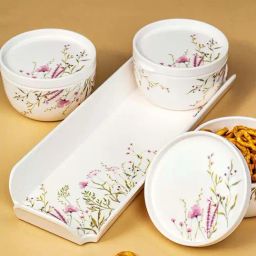 Servewell White Melamine Serveware Set-image-9