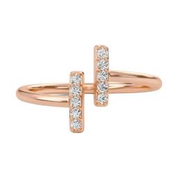 SHINE ETERNAL Lab Grown Diamond 14k (585) Rose Gold Ring for Women-picture-27