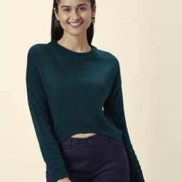 Honey by Pantaloons Blue Comfort Fit Sweater-image-54