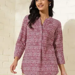 Fabindia Pink Cotton Printed Tunic-picture-6