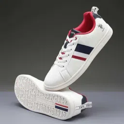 U.S. Polo Assn. Men's LENNART Off White Casual Sneakers-image-9