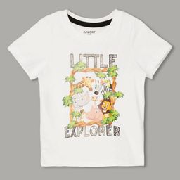 Juniors by Lifestyle Boys Graphic Printed Round Neck Cotton Regular Fit T-shirt-picture-16