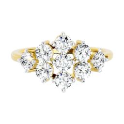 Sparkles Lab Grown Diamond 14k (585) Yellow Gold Ring Women-picture-40