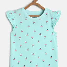 MINIKLUB Kids Mint Green Printed Top-picture-28