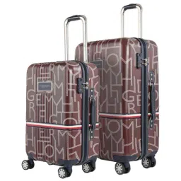 Tommy Hilfiger Twister Brown Printed Hard Trolley Bag Pack of 2 - 44.5 cm-picture-10