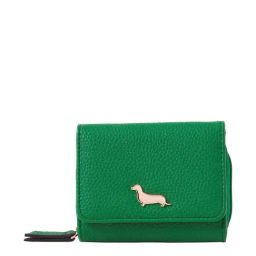 Accessorize London Sausage Green Solid Tri-Fold Wallet for Women-25