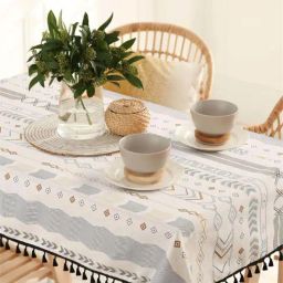 Urban Space Grey Cotton 200 GSM 4 Seater Dining Table Cover-image-41