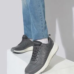 Neemans Men's Dark Grey Running Shoes-33