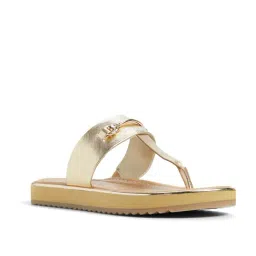 Aldo Women's LOBREDANTEN Golden T-Strap Sandals-picture-48