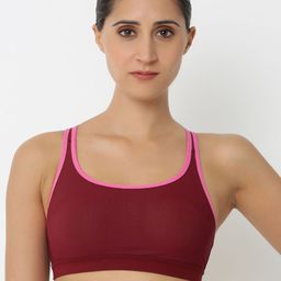 Triumph Triaction 134 Top Non-Padded Wireless High Bounce Control Reversable top Dual Print Sports Bra image 2