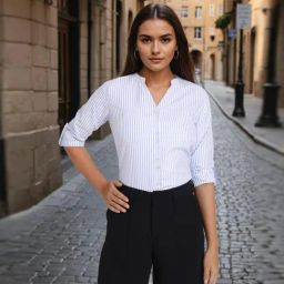 Style Quotient Blue Striped Shirt-picture-15