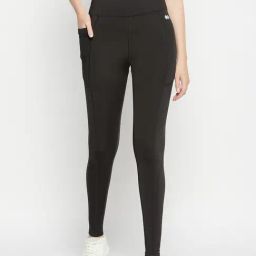 Clovia Black High Rise Sports Tights-picture-18
