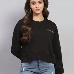Rock.it by Monte Carlo Women Printed Regular Fit Round Neck Full Sleeve Sweatshirt-picture-25