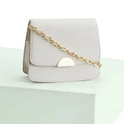 Forever Glam by Pantaloons Off White Small Cross Body Bag-picture-3