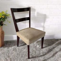 Ikiriya Newport Beige Sheesham Wood Accent Dining Chair in Dark Walnut Finish-picture-35