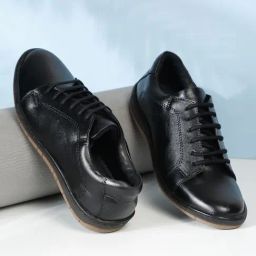 Teakwood Leathers Men's Black Casual Sneakers-image-99