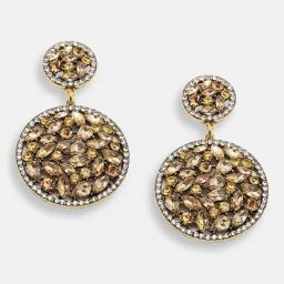 Sohi Gold Plated Party Designer Stone Drop Earrings-36