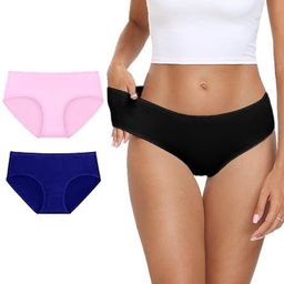 Diving Deep Pack Of 3 Cotton Hipster Briefs DD222 BP, Blue, B New Pant_ies_3 PC_XL-image-53