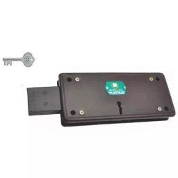 Harrison Lock 999 Iron 3 Turn PC Finish Side Shutter Lock with 2 Keys 0491-40
