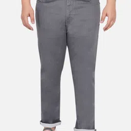 John Pride Men Plus Size Regular Fit Mid-Rise Stretchable Jeans-picture-11