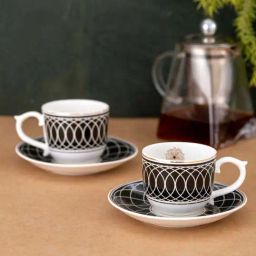 Clay Craft Black Ceramic Tea Set-26