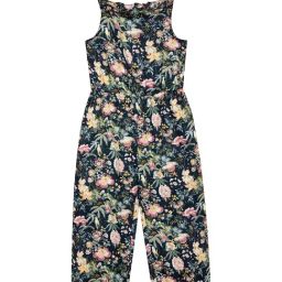 Budding Bees Kids Navy Floral Print Jumpsuit-image-44
